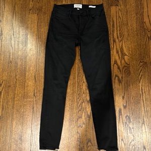 FRAME Le High Skinny Black Denim Jeans